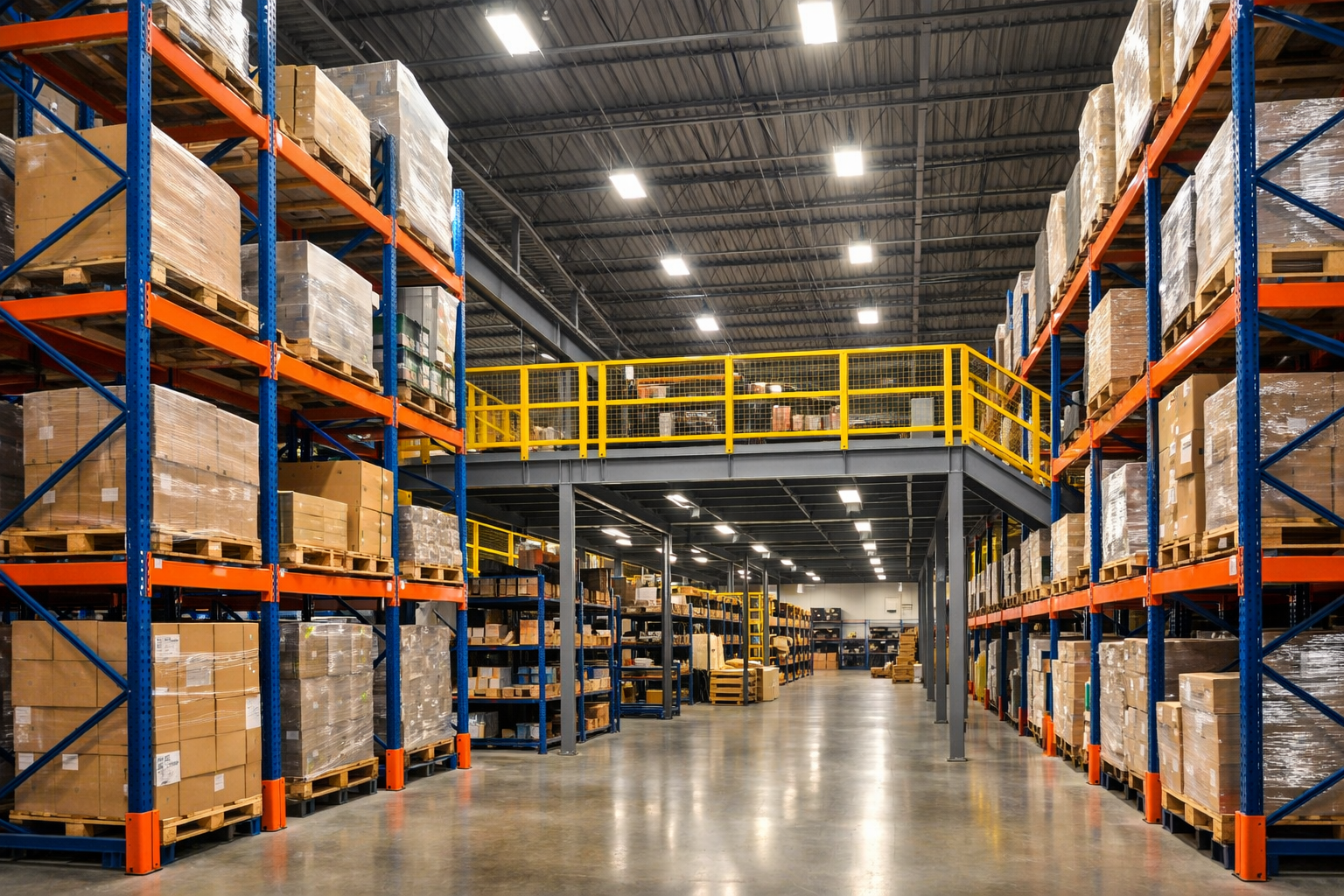 Heavy duty pallet rack warehouse installation by RacksQ
